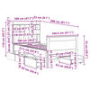 vidaXL Massivholzbett mit Regal ohne Matratze 100x200 cm Kiefer