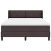 vidaXL Boxspringbett mit Matratze Dunkelbraun 200 x 160 cm Polyester