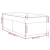 vidaXL Boxspringbett mit Matratze Hellgrau 80x200 cm Stoff