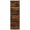 vidaXL Schuhschrank mit 4 Klappen Räuchereiche 60x34x187,5 cm