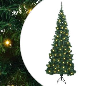 vidaXL Eckiger k&uuml;nstlicher Weihnachtsbaum Gr&uuml;n 180 cm PVC und Metall