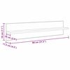 vidaXL Wandregale 4 pcs Artisan-Eiche 80 x 11,5 x 18 cm Holzwerkstoff