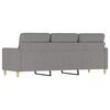 vidaXL 3-Sitzer-Sofa Hellgrau 180 cm Stoff