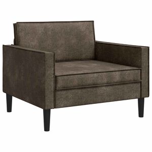 vidaXL XL-Sessel Dunkelgrau Kunstwildleder