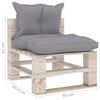 vidaXL 6-tlg. Garten-Lounge-Set aus Paletten mit Kissen Kiefernholz