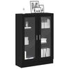vidaXL B&uuml;cherschrank Schwarz Eichen-Optik 82,5x30,5x115 cm