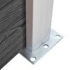 vidaXL Zaunelement Set WPC 526x146 cm Schwarz