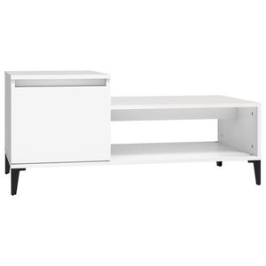 vidaXL Couchtisch Wei&szlig; 100x50x45 cm Holzwerkstoff