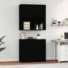 vidaXL Highboard Schwarz Holzwerkstoff