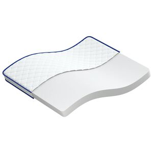 vidaXL Memory-Schaum-Matratze 140x190x17 cm Weich Wei&szlig;