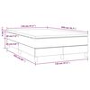 vidaXL Boxspringbett mit Matratze Taupe 120x200 cm Stoff