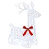 vidaXL 3D Weihnachtsrentier LOVIISA 140 LEDs Kaltwei&szlig; 55 x 22 x 63 cm