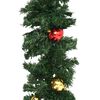 vidaXL Weihnachtsgirlanden 4 Stk. mit Kugeln Gr&uuml;n 270 cm PVC