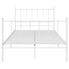 vidaXL Bett Wei&szlig; Metall 120x200 cm