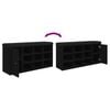 vidaXL Schuhbank Schwarz 102x32x50 cm Holzwerkstoff