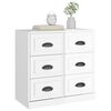 vidaXL Sideboard Hochglanz-Weiß 70x35,5x67,5 cm Holzwerkstoff