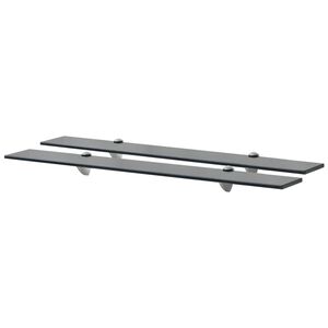 vidaXL Schweberegale 2 Stk. Glas 80x10 cm 8 mm