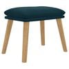 vidaXL Fu&szlig;hocker Blau 45x29,5x35 cm Samt