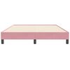 vidaXL Boxspringbett ohne Matratze Rosa 140x210 cm Samt