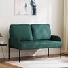 vidaXL Sofas mit Kissen 110cm Dunkelgr&uuml;n Sperrholz