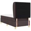 vidaXL Boxspringbett mit Matratze Dunkelbraun 200 x 100 cm Stoff