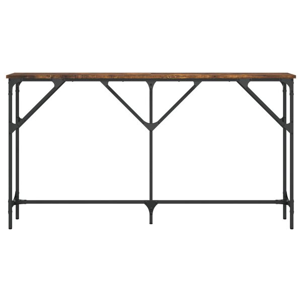 vidaXL Konsolentisch Räuchereiche 140x23x75 cm Holzwerkstoff