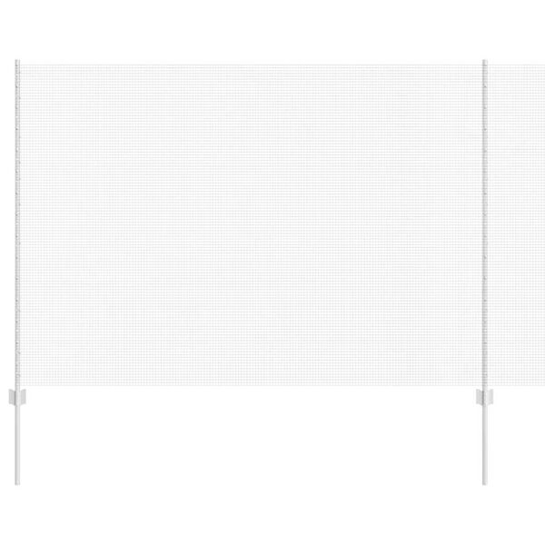 vidaXL Zaun mit Pfosten Silber 1,5 x 50 m Stahl