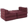 vidaXL Modulare Sofagarnitur 4 pcs Kastanienbraun Stoff