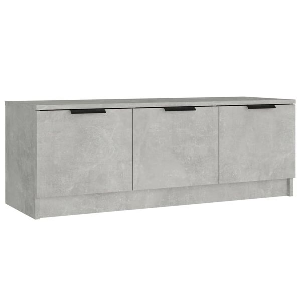 vidaXL TV-Schrank Betongrau 102x35x36,5 cm Holzwerkstoff