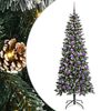 vidaXL K&uuml;nstlicher Weihnachtsbaum Gr&uuml;n 180 cm PVC, Plastik und Stahl