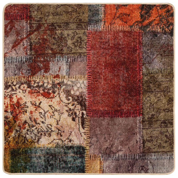 vidaXL Teppichl&auml;ufer MARSA Mehrfarbig 100 x 100 cm Polyester und PVC