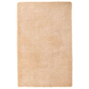 vidaXL Teppich Shaggy Hochflor NAVARRA Beige 130x200 cm Polyester