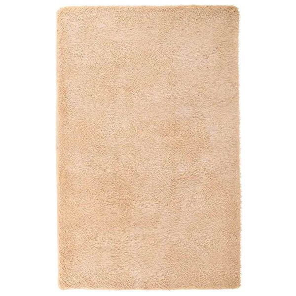 vidaXL Teppich Shaggy Hochflor NAVARRA Beige 130x200 cm Polyester