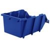 vidaXL Stapelbare Lagerboxen 35 Stk. 218 x 360 x 156 mm Blau
