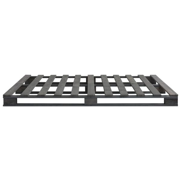 vidaXL Palettenbett Grau Massivholz Kiefer 200&times;200 cm