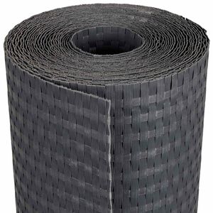 vidaXL Balkonsichtschutz Dunkelgrau 1000 x 80 cm Poly-Rattan