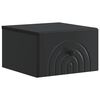 vidaXL Wandmontierter Nachttisch Schwarz 33 x 34,5 x 20 cm