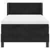 vidaXL Boxspringbett mit Matratze Schwarz 200 x 90 cm Samt