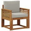 vidaXL Outdoor Mittelsofa Massivholz Akazie Natur