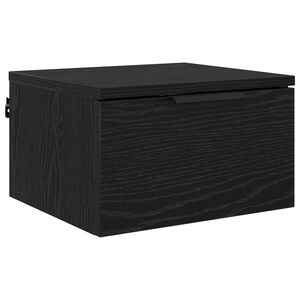 vidaXL Nachttisch Schwarz Eichen-Optik 34 x 30 x 20 cm Holzwerkstoff