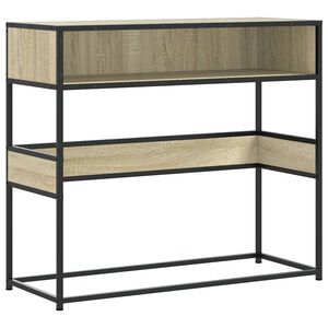 vidaXL Konsolentisch Sonoma-Eiche 90x35x80 cm Holzwerkstoff