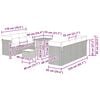 vidaXL Gartensofa-set 10 pcs Beige Poly-Rattan