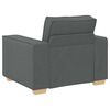 vidaXL Sofa 3 pcs Dunkelgrau 220 x 80 x 84 cm Leinenmischgewebe
