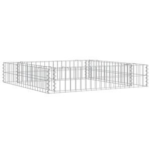 vidaXL Gabionen-Hochbeet Verzinkter Stahl 100x100x20 cm