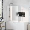 vidaXL Duschwand 117x120 cm 3 Paneele Faltbar