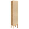 vidaXL Bad hoher Schrank mit Regal FLORO Wachsbraun 35 x 30 x 160 cm