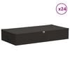 vidaXL Aufbewahrungsbox 24 pcs Anthrazit 90 x 48 x 15 cm Vliesstoff