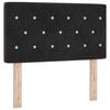 vidaXL Kopfteil Schwarz 80 cm Samt