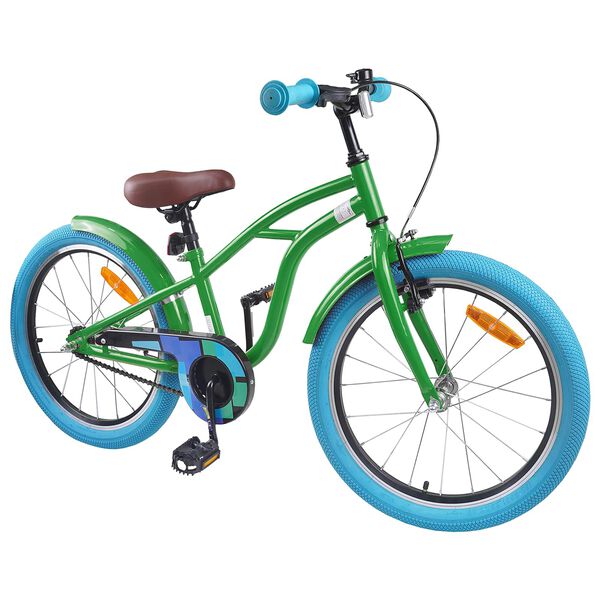 vidaXL Kinderfahrrad 20 Zoll f&uuml;r 6-11 Jahre alt Gr&uuml;n