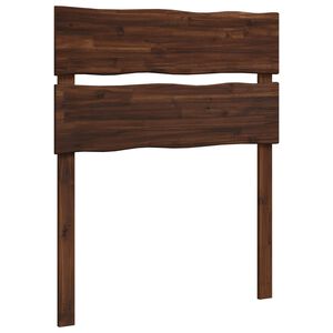 vidaXL Kopfteil mit Live Edge ROSTOCK Dunkelbraun 75 cm